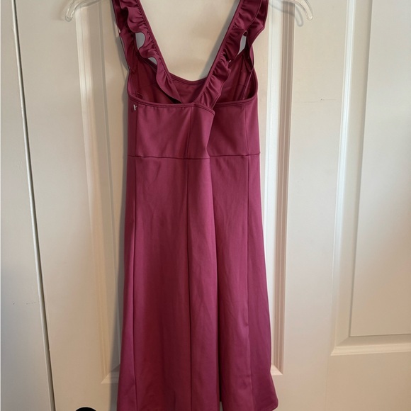 Sincerely Jules Pink Ruffle Strap Golf and Tennis Dress with built in Shorts - Picture 5 of 7